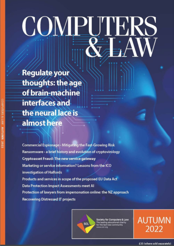 Computers & Law Autumn 2022